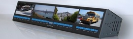 Tamuz OCM 404W HD: Rack mit vier OLED-Monitoren