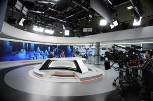 Nuevo plató de Antena 3 notizie (foto: Antenna 3)