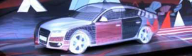 La agencia rusa Atomic transforma un Audi A7 en una obra de arte mediante el mapping 3D 