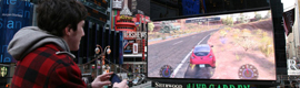 Hyundai organisiert ein Autorennen auf dem Times Square