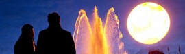 «Ложное солнце» освещает Трафальгарскую площадь в Лондоне