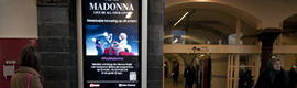 Clear Channel premiered Madonna's new video on its extensive digital signage network