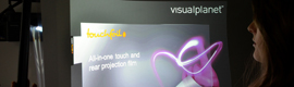 Activa Media lanza en España el Touchfoil de retroproyección de Visual Planet
