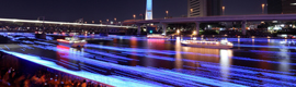 Panasonic ilumina rio Sumida de Tóquio com 100.000 'vagalumes’ Digital