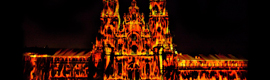 A fachada da Catedral de Santiago “Queimaduras” virtualmente sobre as festas do Apóstolo