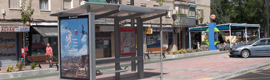 Seven Getafe bus stops incorporate electronic real-time information panels