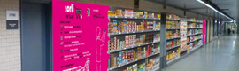 Sorli Discau instala un supermercado virtual en la estación de Sarrià de Barcelona