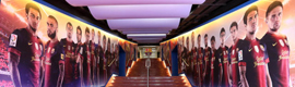 El Barça estrena iluminación en el túnel de vestuarios del Nou Camp