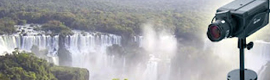 Una cámara AirLive POE-5010HD ofrece imágenes en alta definición de las cataratas del Iguazú 