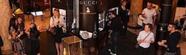 Gucci showcases its new Grammy collection with ultra-transparent Samsung virtual screens
