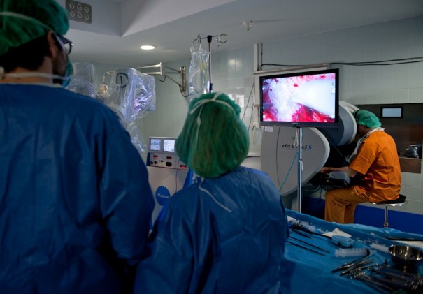 Retransmisión 3D en directo en el Hospital de Bellvitge (photo: Ditec)