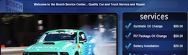 ボッシュカーサービスは、従業員や顧客との通信にデジタルサイネージを使用しています