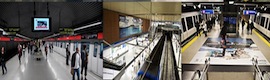Станция метро Sol в Мадриде оцифрована с помощью 68 динамические рекламные экраны 