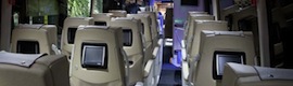 Мультимедийные сенсорные экраны с Android в креслах «технологических автобусов» Эльзы