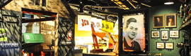 The history of industrial machinery manufacturer JCB told with original audiovisual systems