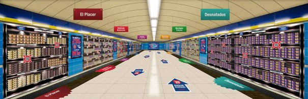 Supermercado virtual Danone Metro Madrid