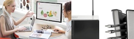 バーコ ClickShare コラボレーション技術はハーマンミラーのオフィス家具に統合されます。