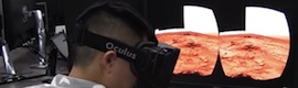 Virtual trip to the planet Mars with NASA tour and Oculus Rift lenses