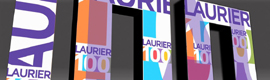 Christie installs a screen with 29 MicroTiles to celebrate the centenary of Wilfrid Laurier University