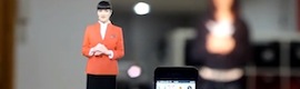 Cubensis Project arbeitet an einer Mini-Version seiner holografischen und interaktiven Hostess für Geschäfte und Restaurants
