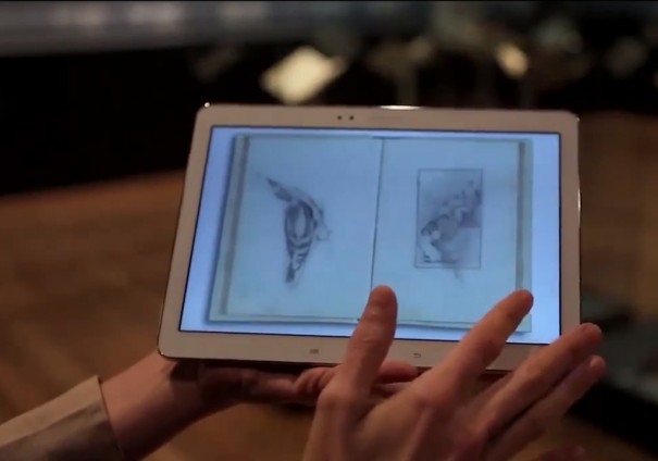 Museo del Prado Exposicion Roma en el bolsillo tablet de Samsung
