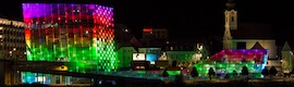 Marche du projet 2013 récompense l’interaction citoyenne de ' United Colors of Dissent' sur la façade LED du Centre Éthiopien à Saragosse
