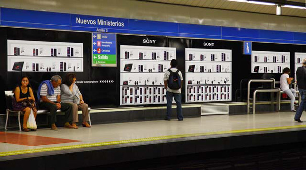Tienda virtual Sony en Metro Madrid