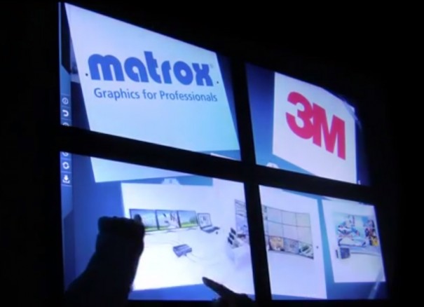 Matrox 3M interactive videowall 2