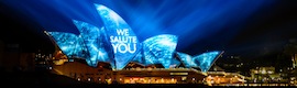 Projection vidéo spectaculaire à l’Opéra et au port de Sydney pour commémorer le centenaire de la flotte australienne