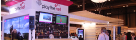 Playthe.net creates a simulated scenario of its digital signage solution Canal liga in Smart City World Congress 2013