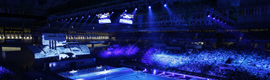 A tecnologia da Christie's transformou a cerimônia de abertura do Campeonato Mundial de Natação 2013 em um grande espetáculo audiovisual