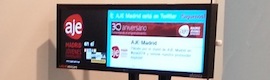 Alzinia contributes its digital signage LiquidImages to the Association of Young Entrepreneurs of Madrid