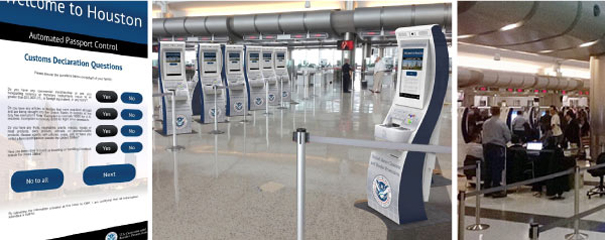 GCR APC kiosk George Bush Airport