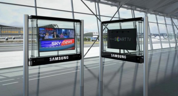 Samsung pantalla aeropuerto