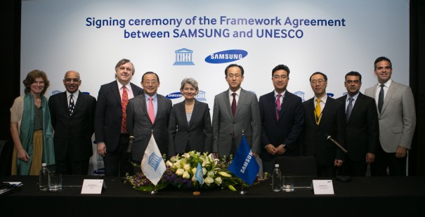 Samsung y Unesco firman una alianza en formacion