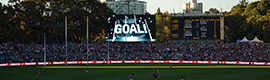 Daktronics fornisce i sistemi visivi per l'Adelaide Oval Stadium, recentemente rinnovato in Australia