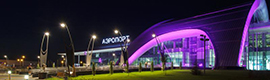 Harman projectors create a simulation of lights and colors at the Russian airport of Belgorod