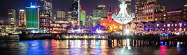 TDC provides the audiovisual equipment for the spectacular 3D mapping projections of vivid Sydney