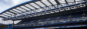 Philips implements the ArenaVision LED lighting solution at Stamford Bridge Stadium
