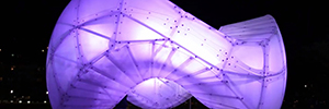 Art and technology merge in Chinook Arc to deliver an interactive experience of light and color