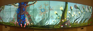 Eine Videowand von 137 Quadratmeter beflügeln die Fantasie von Kindern im duPont Hospital in Wilmington