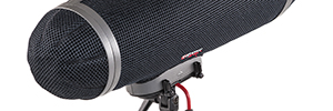 Rycote The Cyclone, noise-isolating anti-wind system for cannon microphones
