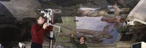 Die Sixtinische Kapelle stellt Michelangelos Fresken mit LED-Lichttechnik visuell wieder her