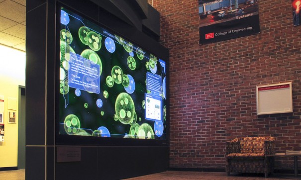 Videowall interactivo en la Universidad de Ingeniería de Boston