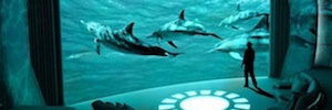 La chambre Nemo: expérience audiovisuelle immersive sur des yachts de luxe avec écran IMAX