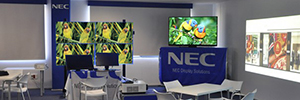 NEC تفتتح أول غرفة تجريبية لها في إسبانيا: مساحة تعرض نظاما بيئيا للحلول السمعية البصرية