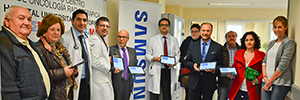 Onkologiepatienten im Hospital de Torrejón erhalten während ihrer Behandlungen Samsung-Tabletten