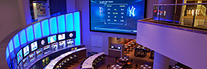 The Champions Sports Bar in Boston hosts the largest indoor video wall in the city