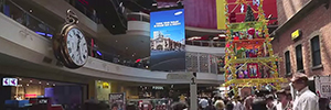 Melbourne Central Mall features the largest vertical NanoSlim display