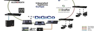 Ise 2015: DiGiCo connects its consoles on an Optocore/Broaman network at its partner booths